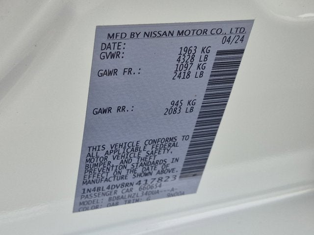2024 Nissan Altima 2.5 SV