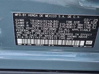 2025 Honda HR-V LX
