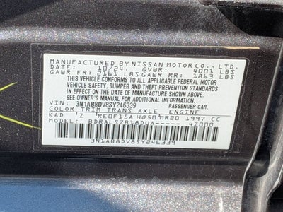 2025 Nissan Sentra SR