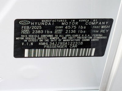 2025 Hyundai Sonata Hybrid SEL