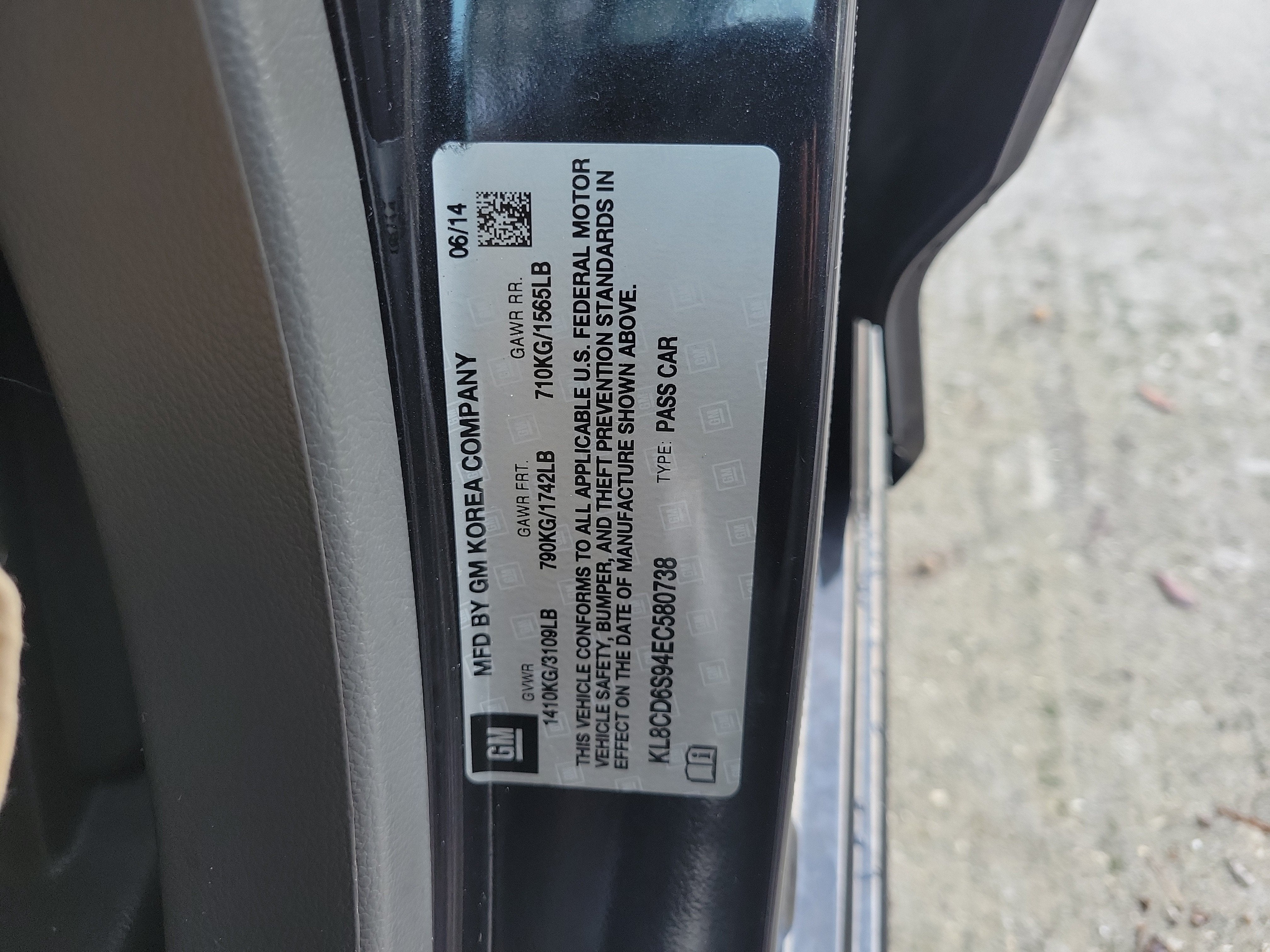2014 Chevrolet Spark LT