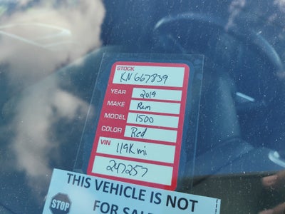 2019 RAM 1500 Big Horn/Lone Star