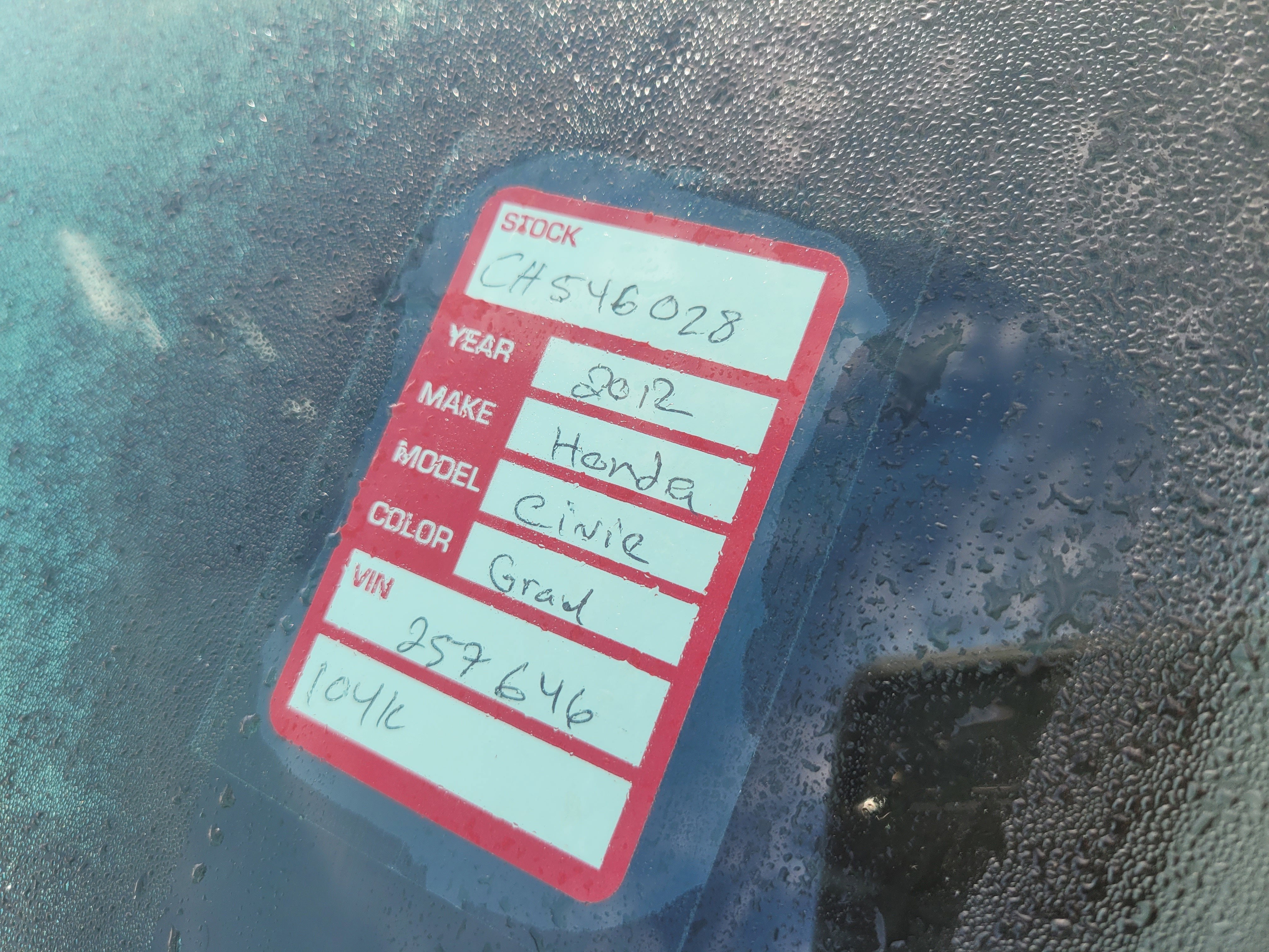 2012 Honda Civic Cpe EX