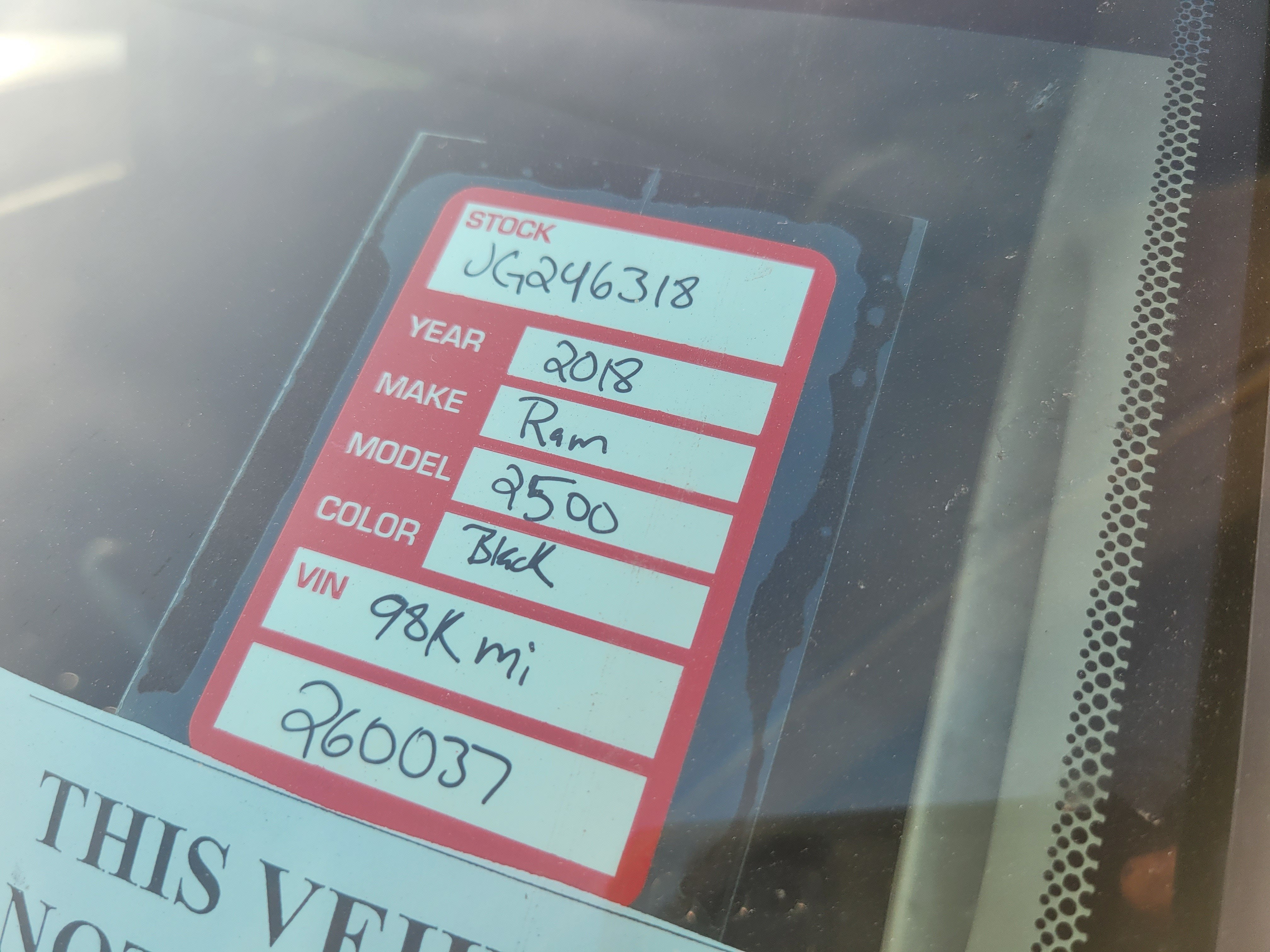 2018 RAM 2500 Tradesman