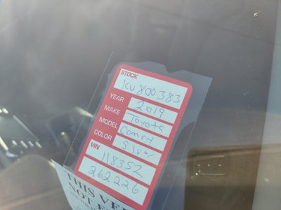2019 Toyota Camry LE