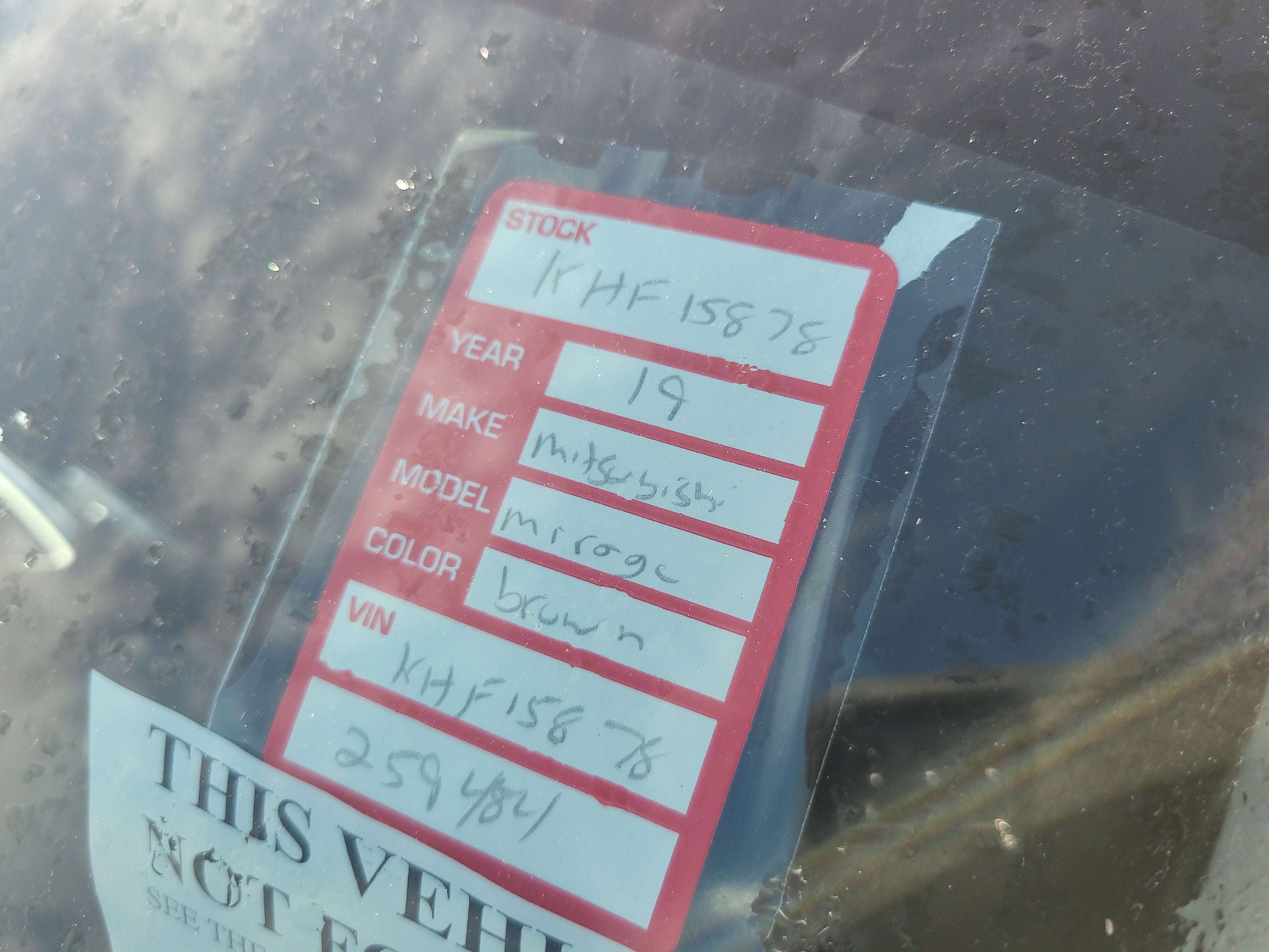 2019 Mitsubishi Mirage G4 SE